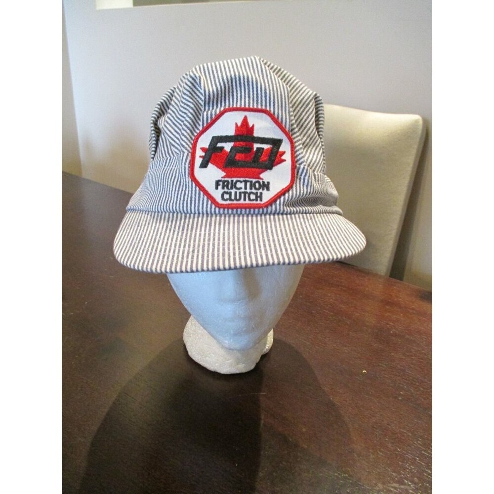 Vintage Canada Railway Train Conductor Hat Cap Snapback Friction Clutch